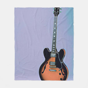 Vintage Gitarrist Fleecedecke