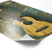 Vintage Gitarrist Fotodruck (Ecke)
