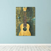 Vintage Gitarrist Leinwanddruck (Insitu (Holzboden))