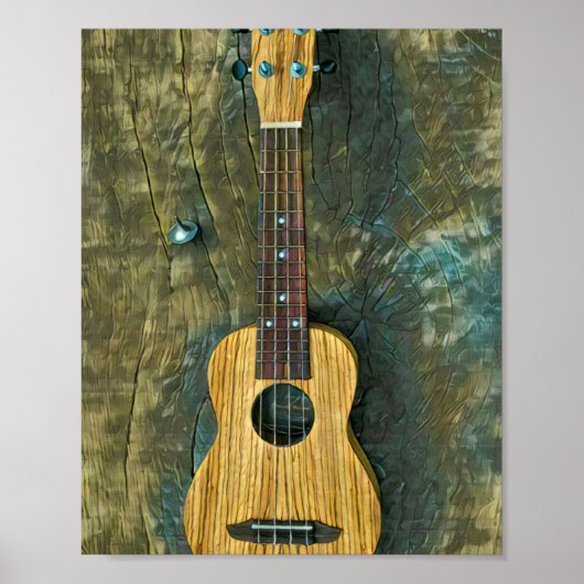 Vintage Gitarrist Poster (Vorne)