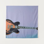 Vintage Gitarrist Wandteppich (Vorderseite (Horizontal))