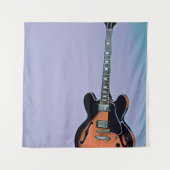 Vintage Gitarrist Wandteppich (Vorderseite)