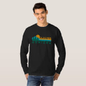 Vintage Glacier Bay National Park Mountain Sunset  T-Shirt (Vorne ganz)
