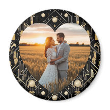 Vintage-Glamour-Art-Deco-Hochzeitsmagnet