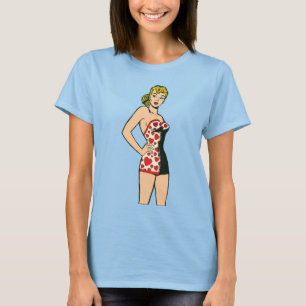 Vintage Glamour Girl, Blonde Bombshell Unterwäsche T-Shirt