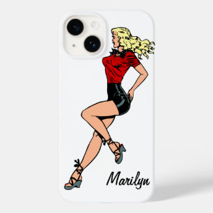 Vintage-Glamour-Girl von nebenan, blonde Schönheit Case-Mate iPhone Hülle