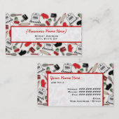 Vintage Glamour Kitchenette Visitenkarte (Vorne/Hinten)