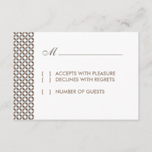 Vintage Glamour RSVP-Karte RSVP Karte