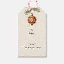 Vintage-Glas-Ornament Nostalgisches Weihnachtsgesc