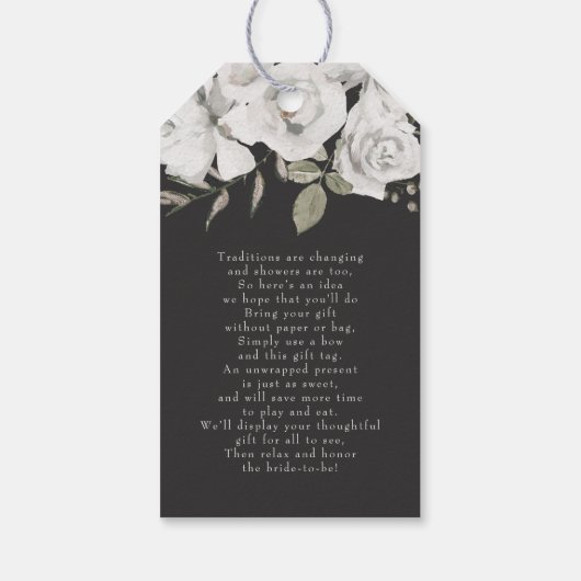 Vintage Glasbläserdusche Geschenkanhänger (Rückseite)