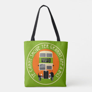 Vintage Glasgow Doppeldecker-Bustasche Tasche