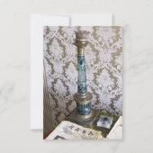 Vintage Glaskerzenhalterung Ankündigung (Vorderseite)