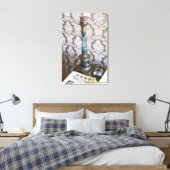 Vintage Glaskerzenhalterung Leinwanddruck (Insitu (Schlafzimmer))