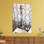 Vintage Glaskerzenhalterung Leinwanddruck (Insitu (Wohnzimmer))