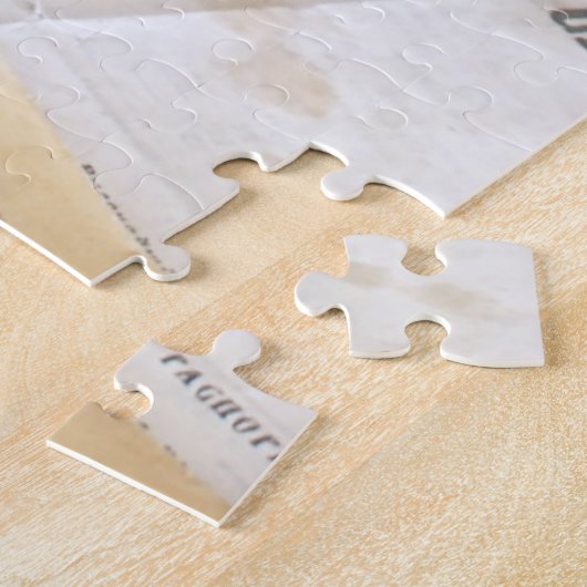 Vintage Glaskerzenhalterung Puzzle (Seite)