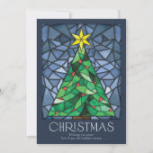 Vintage Glass Happy Holidays Feiertagskarte (Vorderseite)