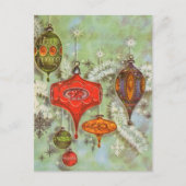 Vintage Glasschmuck Postkarte (Vorderseite)