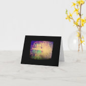 Vintage Glasspritze Karte (Gelbe Blume)