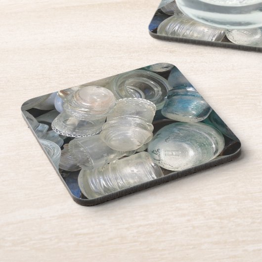 Vintage Glassuline Untersetzer (Linke Seite)