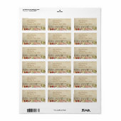 Vintage "Glaube"-Adressetiketten Adressaufkleber (Vorne)