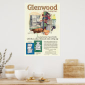 Vintage Glenwood Stove Ad aus 1923 Poster (Küche)