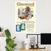 Vintage Glenwood Stove Ad aus 1923 Poster (Heimbüro)