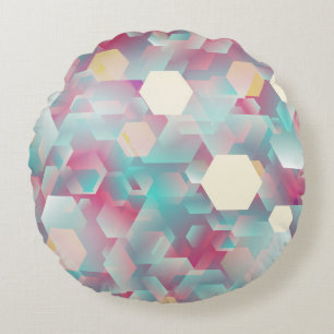 Vintage Glittering Confetti Hintergrund. Rundes Kissen
