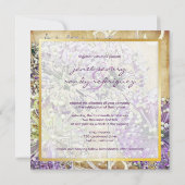 Vintage/globale Blume/im Garten Einladung (Rückseite)