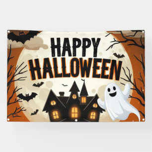 Vintage glückliche Halloween-Kunst Banner