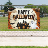 Vintage glückliche Halloween-Kunst Banner (InSitu)