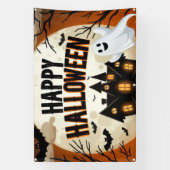 Vintage glückliche Halloween-Kunst Banner (Vertikal)