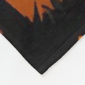 Vintage glückliche Halloween-Kunst Fleecedecke (Ecke)