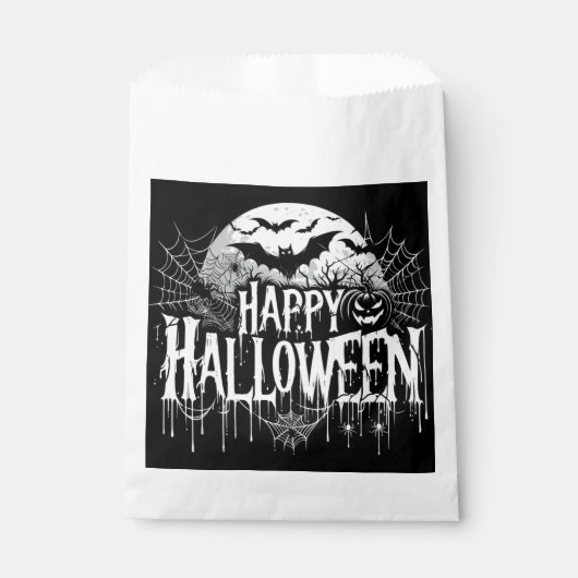 Vintage glückliche Halloween-Kunst Geschenktütchen (Vorderseite)