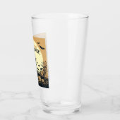 Vintage glückliche Halloween-Kunst Glas (Links)