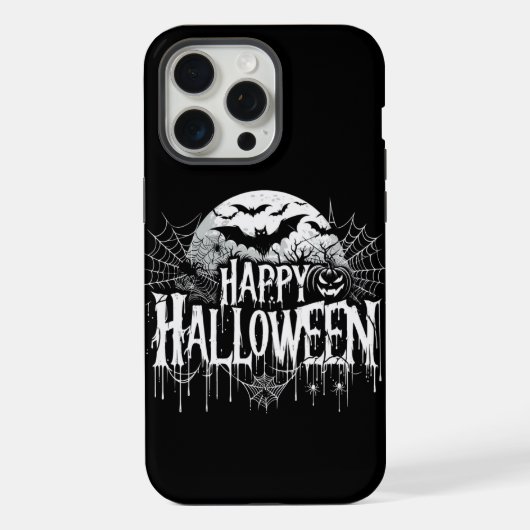 Vintage glückliche Halloween-Kunst iPhone Hülle (Rückseite)