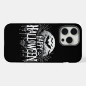 Vintage glückliche Halloween-Kunst iPhone Hülle (Rückseite (Horizontal))