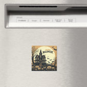 Vintage glückliche Halloween-Kunst Magnet (In Situ (Geschirrspüler))