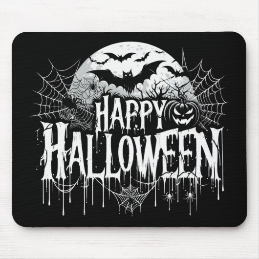 Vintage glückliche Halloween-Kunst Mousepad (Vorne)