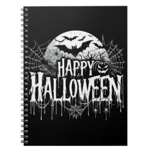 Vintage glückliche Halloween-Kunst Notizblock