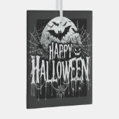 Vintage glückliche Halloween-Kunst Ornament Aus Glas (Vorderseite Rechts)