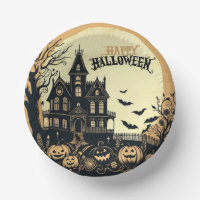 Vintage glückliche Halloween-Kunst