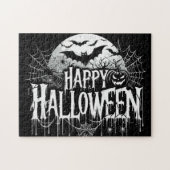 Vintage glückliche Halloween-Kunst Puzzle (Horizontal)
