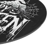 Vintage glückliche Halloween-Kunst Schneidebrett (Ecke)