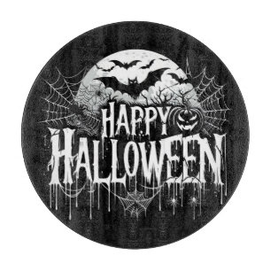 Vintage glückliche Halloween-Kunst Schneidebrett