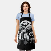 Vintage glückliche Halloween-Kunst Schürze (Getragen)
