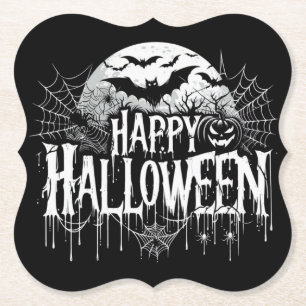 Vintage glückliche Halloween-Kunst Untersetzer