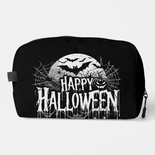 Vintage glückliche Halloween-Kunst Waschbeutel (Vorderseite)