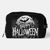 Vintage glückliche Halloween-Kunst Waschbeutel (Rückseite)