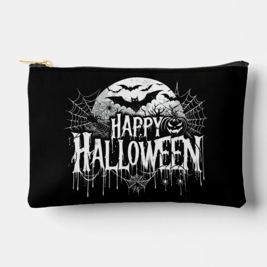 Vintage glückliche Halloween-Kunst Zubehörtasche (Vorderseite)