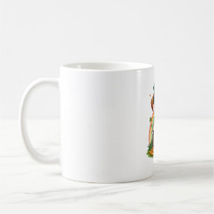 Vintage Glücklicher Leprechaun Welpe Regenbogen-To Kaffeetasse